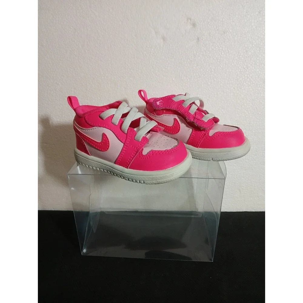 NIKE Air Jordan 1 Low Alt Toddler Pink Foam/Hyper Pink Shoes DR9747661 Size 4c
